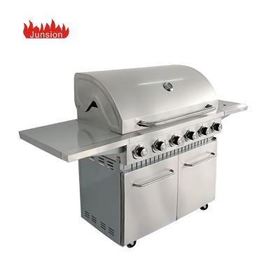 China CE Certs Europe Stainless Steel 6 Burner Gas Grill American Easily Assembled Outdoor Smokeless BBQ Grill for sale