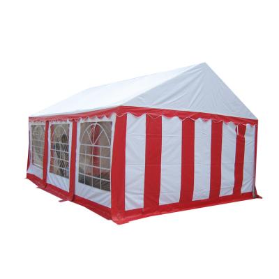 China Advertising Party Booth Outdoor Trade Show Stable Structure Red And White Exhibition Tent for sale