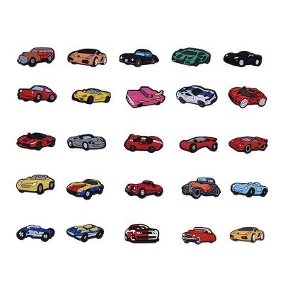 China Drag Charm Croc Car Charms Trucks Shoe Charms Soft PVC Cars Trucks Croc Charms for sale