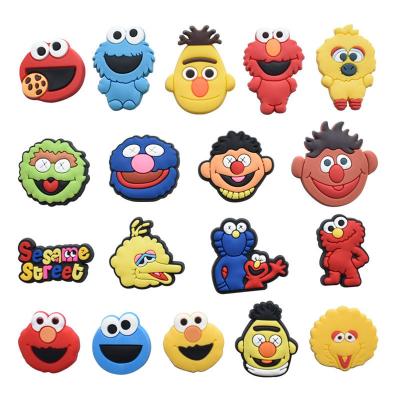 China Sesame Street Croc Clog Charm Ready to Board Sesame Croc Shoe Charms for sale