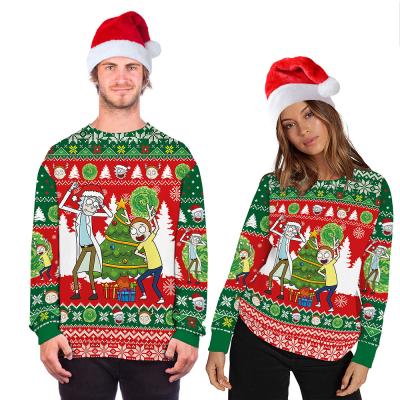 China 2021 Winter Ladies Christmas Sweater Women Breathable Custom Printing Fashionable Hoodies Wholesale for sale