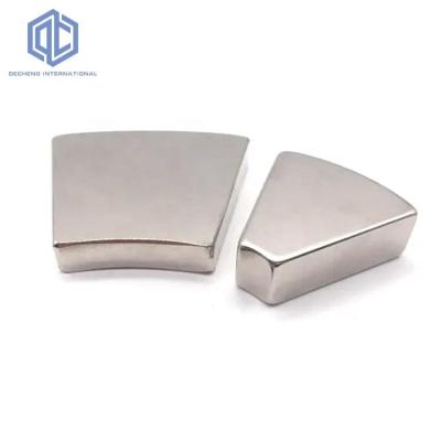 China Industrial Wind Generator Magnet Customized Neodymium Arc Segment Permanent Electric Magnet For DC Motor-Generator for sale