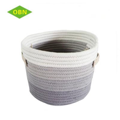 China Viable Cheap Wholesale Cotton Rope Bulk Woven Basket For Sale for sale