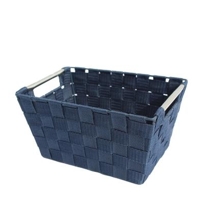 China Handmade Nylon Woven Basket Viable Storage Organize On Sale for sale