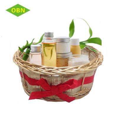 China Customized Empty Wicker Knitting Baskets Viable Decorative Fashion Spa Gift for sale