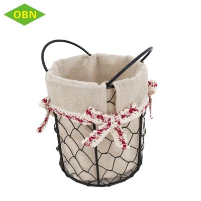 China Holiday Viable Cheap Decorative Wire Mesh Table Baskets For Wedding For Gift for sale