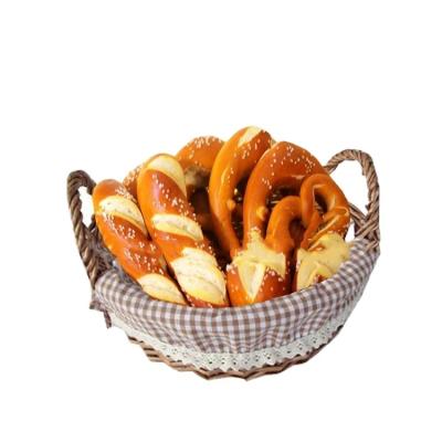 China Europe handled bulk oval natural woven wicker bread basket for sale for sale