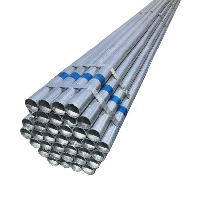 China Structure Pipe Hot Dip Galvanized Round Steel Pipe, GI Pipe Pre Galvanized Steel Pipe, Galvanized Tube For Construction for sale