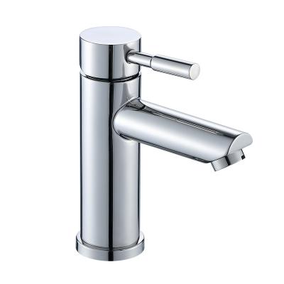 China Hot Sense Faucets And Cold Sink Faucet 304 Stainless Steel Bathroom Construction Material Modern Bathroom Basin Faucet for sale