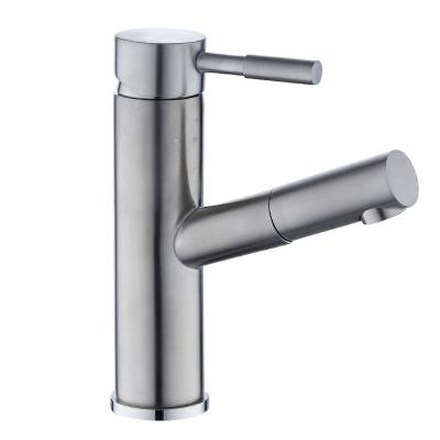 China 2022 Sense Faucets Hair Salon Shampoo Faucet Water Brushed Basin Basin Kitchen Mixing Faucet for sale