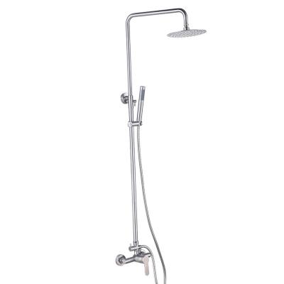 China Various Contemporary 304 Stainless Steel Double Handle Shower Set Thermostatic Faucet Bathroom Shower Set Faucet for sale