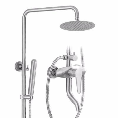 China Contemporary Hotel Engineering Hot And Cold Shower Set Pressure Faucet Bathroom Faucet for sale