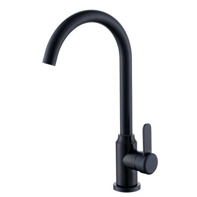 China Sink Basin Stainless Steel Modern Black Paint Kitchen Cooking Faucet Cold And Hot Vegetable Faucet for sale