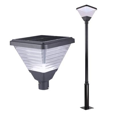 China Garden Easy Installation Solar Panel Or AC Charge Outside Landscape Lighting E27 Bulb Garden Park Led Lamp for sale