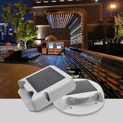 China Outdoor Garden Lamp Pathway Driveway Decking RGB Powered Warm White Led Solar Underground Light for sale