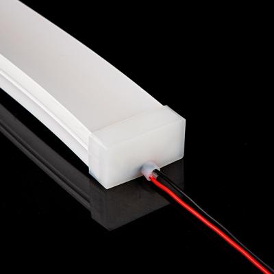 China Hotel smd2835 DC24V 50MM waterproof silicone IP67 flexible linear neon lights for sale