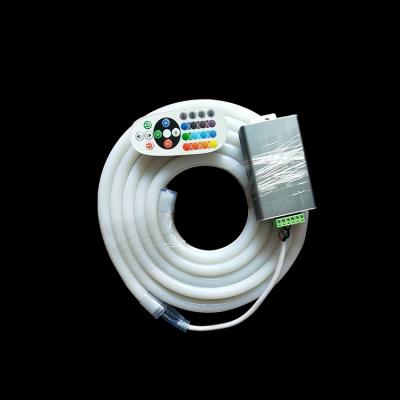 China Garden dc12v 24v ip67 RGB silicone cable led neon light cord 2 years warranty with CE ROHS certification for sale