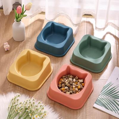 China Sustainable 2023 New Design Amazon PP Material Dog Feeding Food Bowls Puppy Eating Feeder Dish Bowl Dog Cat Feeding Bowl for sale