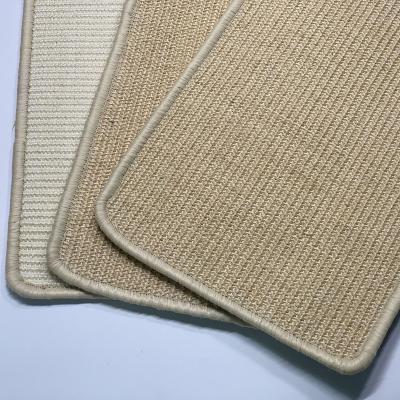 China Sustainable Wholesale Custom Size 100% Natural Sisal Kitten Scratcher Pad Scratch Carpet Rug Furniture Sofa Protector Cat Scratching Mat for sale