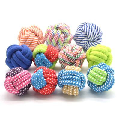 China Sustainable Wholesale Pet Supplies Dog Cotton Rope Toys Teeth Cleaning Dog Biting Rope Combination Set Pet Chew Toys for sale