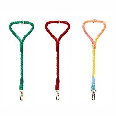 China Personalized 2023 Amazon Pet Supplies Durable Handmade Dog Cotton Rope Lead Eco Friendly Pet Braided Rope Leash for Medium Large Dogs for sale