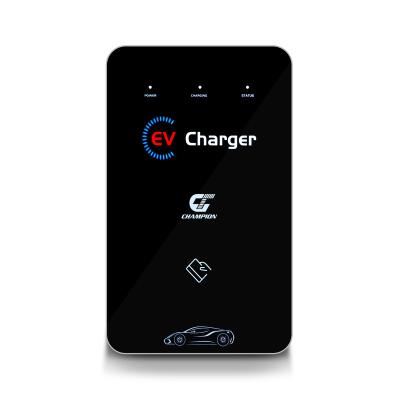 China Commercial AC Wallbox Ev Wall Mounted AC Car Charger 3.5KW 7Kw 32 Amp Wifi 4G EV Type2 Wall Mounted Charging Station for sale