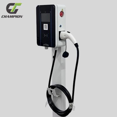 China Charging electric car charging fast app ocpp good quality wifi 32a 7kw electric car battery ac outdoor floor charging smart charging station for sale