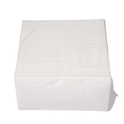 China White Disposable Restaurant Dining Napkin Custom Bamboo Bleached Napkin Paper for sale