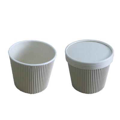 China Disposable 8-32 Ounce Customized Bamboo / Sugarcane Cup Compostable Hot Soup Cup for sale