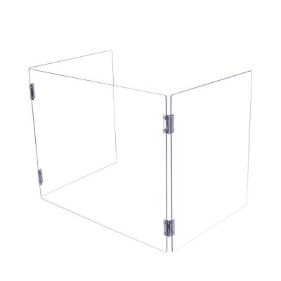 China Eco-friendly Shield Counter Isolation Acrylic Divider 57*33*45cm Separator Plexiglass Panels For School Student Table Desk for sale