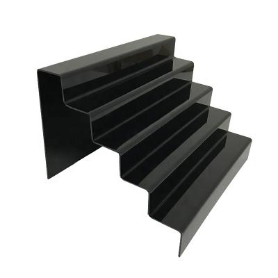 China 5 layers acrylic stage display stand base for black plexiglass display rack accept other colors stock size or customized size for sale