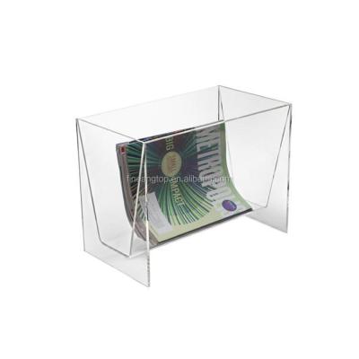 China Acrylic Magazine Display Desktop Plexiglass Folder Notebooks Organizer Magazine Holder Racks for sale