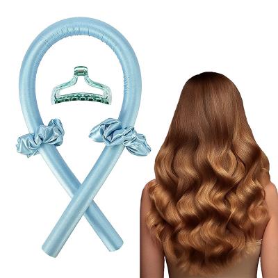 China Avoid Breakage Tik Tok Heatless Curling Rod Hair Headband And Curling Tape Grade 6A 22 Momme Pure Silk Mulberry Hair Scrunchies for sale