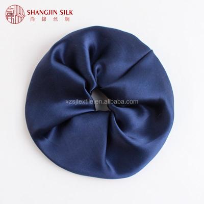 China Durable Girls Fashion Amazon Hotsale Wholesale Hair Accessory Blue / Pink / Black Silk Scrunchies for sale