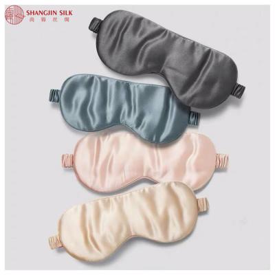 China Wholesale Anti-wrinkle Eyemask Hypoallergenic 100% Mulberry Silk For Sleeping With Silk Strap Elastic Strap for sale