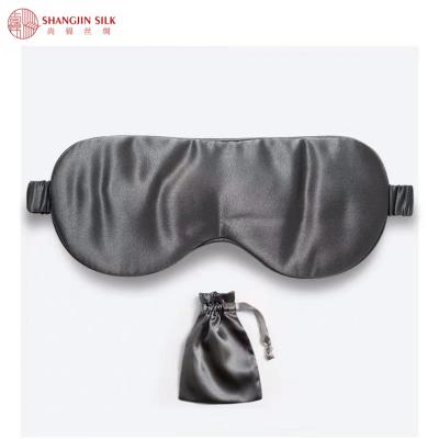 China Mulberry Anti-Wrinkle Travel Sleep Eye Mask Wholesale Natural Custom Silk Eyemasks Super Soft Silk Eyemask for sale