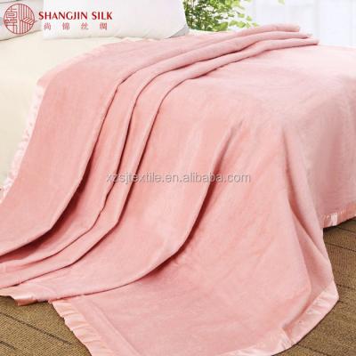 China 2020 new design luxury non-toxic silk anti-pilling blanket for baby and adult for sale