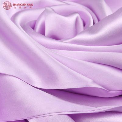 China Plain OEKO-Tex Certified Factory 19/22/25 mm100% Pure Mulberry Charmeuse Silk Fabric for sale