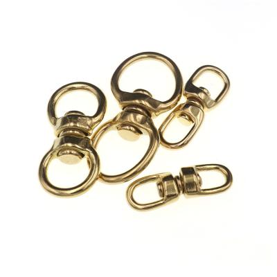 China High Quality Metal Handbag Accessories Solid Brass Swivel 8 Shape Buckle For Pet Rope Luggage Accessories Connecting Buckle for sale