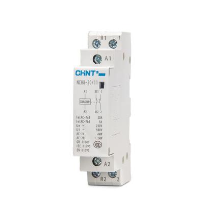 China Modular CHNT CHINT NCH8-20/11 contactor with manual operation 1NO 1NC NCH8-20/11 for sale