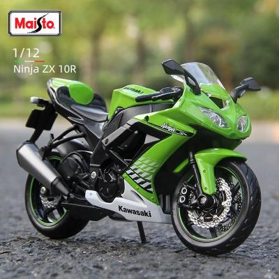 China Toy Maisto 1:12 Kawasaki Ninja ZX 10R Motorcycle Diecast Model Static Die Cast Vehicles Hobby Collectable Motorcycle Toy Moto Gifts for sale