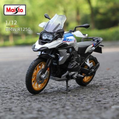 China Toy Maisto 1:12 BMW R1250 GS Motorcycle Model Static Die Cast Diecast Vehicles Collectable Hobby Alloys Motocross Toy for sale