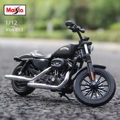 China 1:12 Diecast Harley Davidson Sportster Iron 883 from Toy Maisto 2014 Motorcycle Model Static Die Cast Vehicles Hobby Collectible Motorcycle Toys for sale