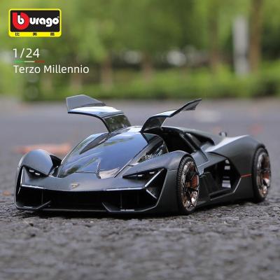 China Toy Bburago 1:24 Lamborghini Terzo Millennio Alloy Diecast Car Static Die Cast Vehicles Toys Diecast Car Model for sale