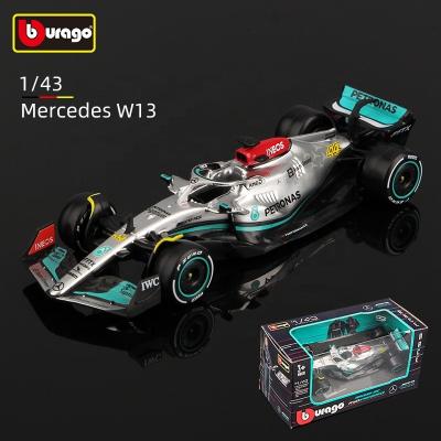 China Diecast Model Toy Gift W13 #44 Lewis Hamilton Alloy Luxury Vehicle Diecast Formula 1 Cars 1:43 2022 F1 Mercedes-AMG from Toy Bburago for sale