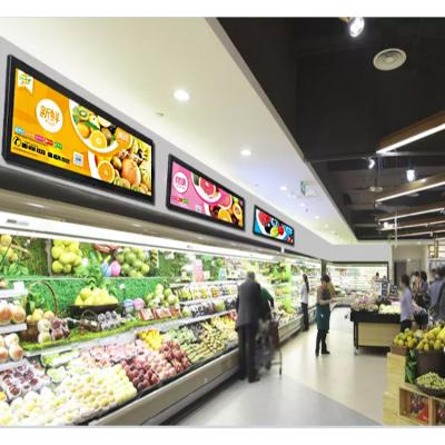 China Indoor Hot Sales P1.2 Shelf LED Screen Supermarket Smart Retail Shelf Full Color GOB Led Strip Screen Shelf edge Led Displays for sale