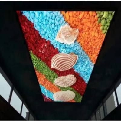 China Indoor Indoor P3 HD Full Color Hanging Light Weight Ceiling LED Display LED Sky Screen Big LED Screen 55 inch indoor for sale