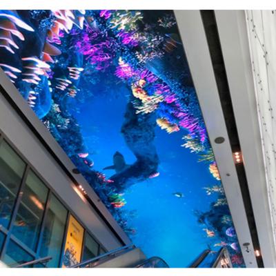 China Indoor Indoor Full Color High Refresh Rate P2.5 Hanging Ceiling LED Display Sky panel Ceiling LED Screen for sale