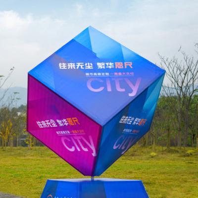 China Outdoor Magic cube 4side 5side 6side led screen Outdoor led magic cube screen p3.91 cube led screen video cube led display for sale