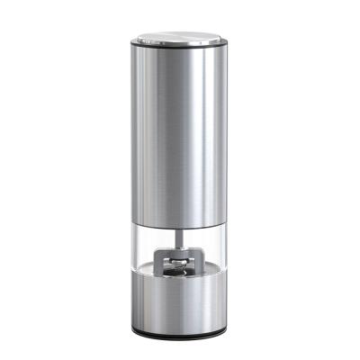 China Sustainable Salt And Pepper Grinder Mill Salt And Glass Pepper Shakers Stainless Steel Body for sale